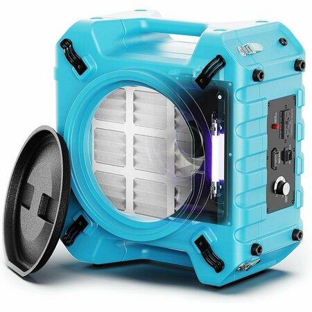 ALORAIR PUREAIRO HEPA PRO 870 AIR SCRUBBER UV-C LIGHT STERILIZATION 3-STAGE FILTRATION PureAiro HEPA Pro 870-Blue